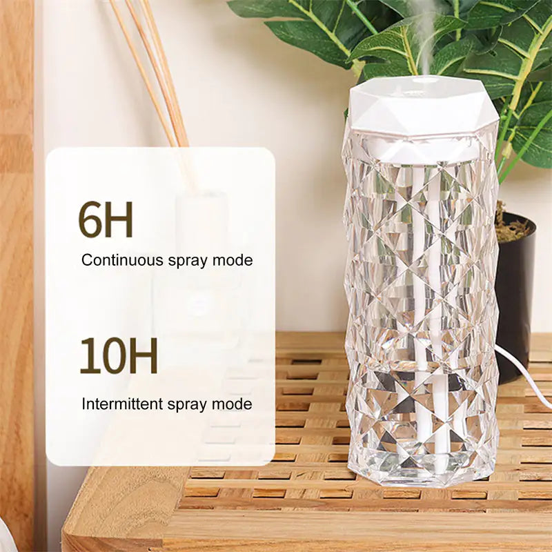 Crystal Lamp Air Humidifier Color Night Ligh