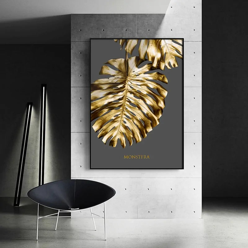 Gold Inspired Canvas Painting